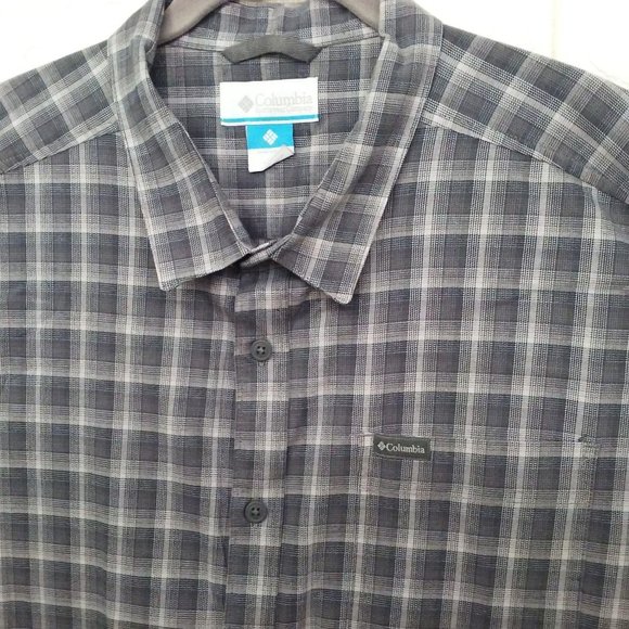 Lot of 2 - Columbia Checked Button-up Shirts XXL - Picture 5 of 12